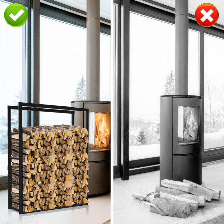 Sonnewelt Kaminholzregal Brennholzregal 8 Größen