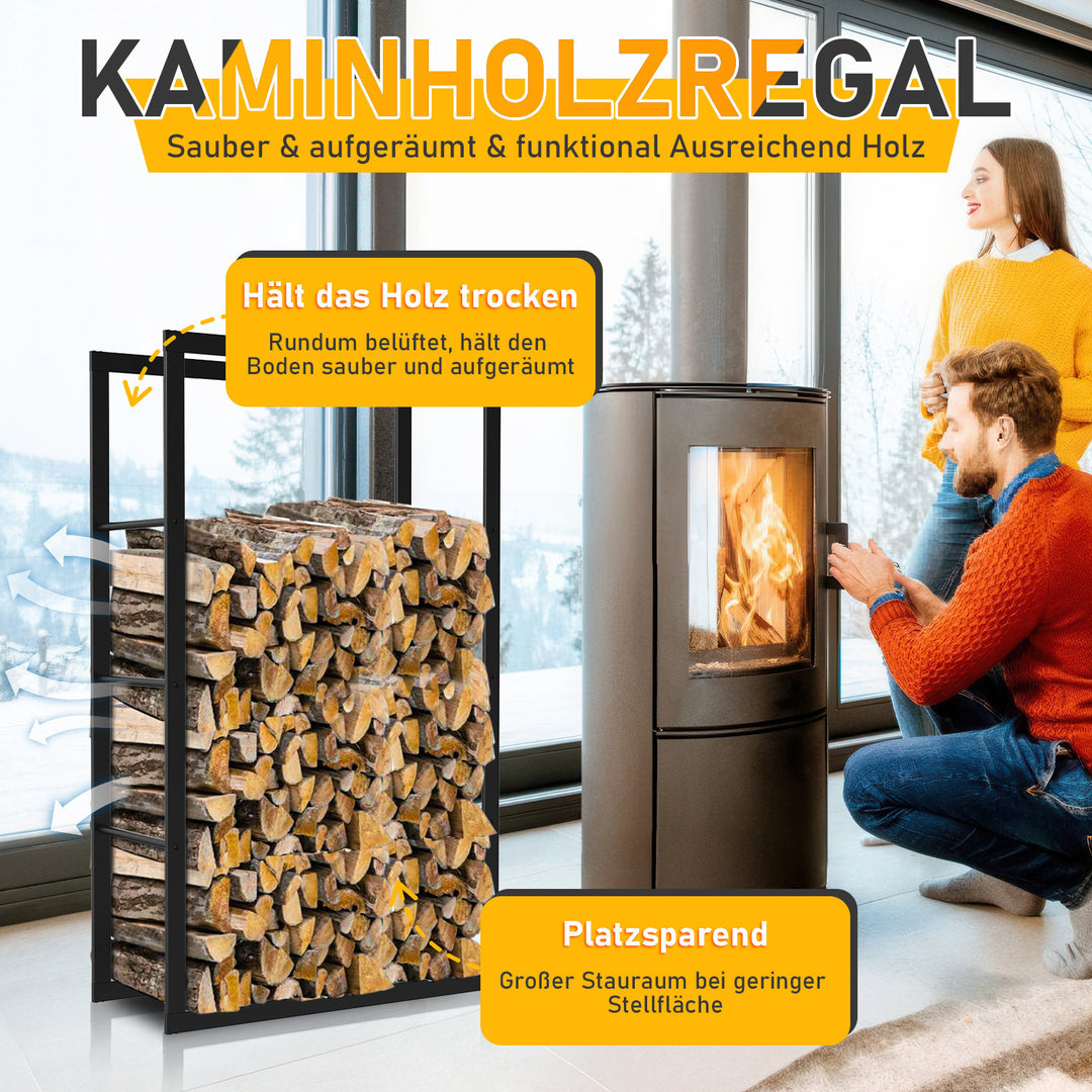 Sonnewelt Kaminholzregal Brennholzregal 8 Größen