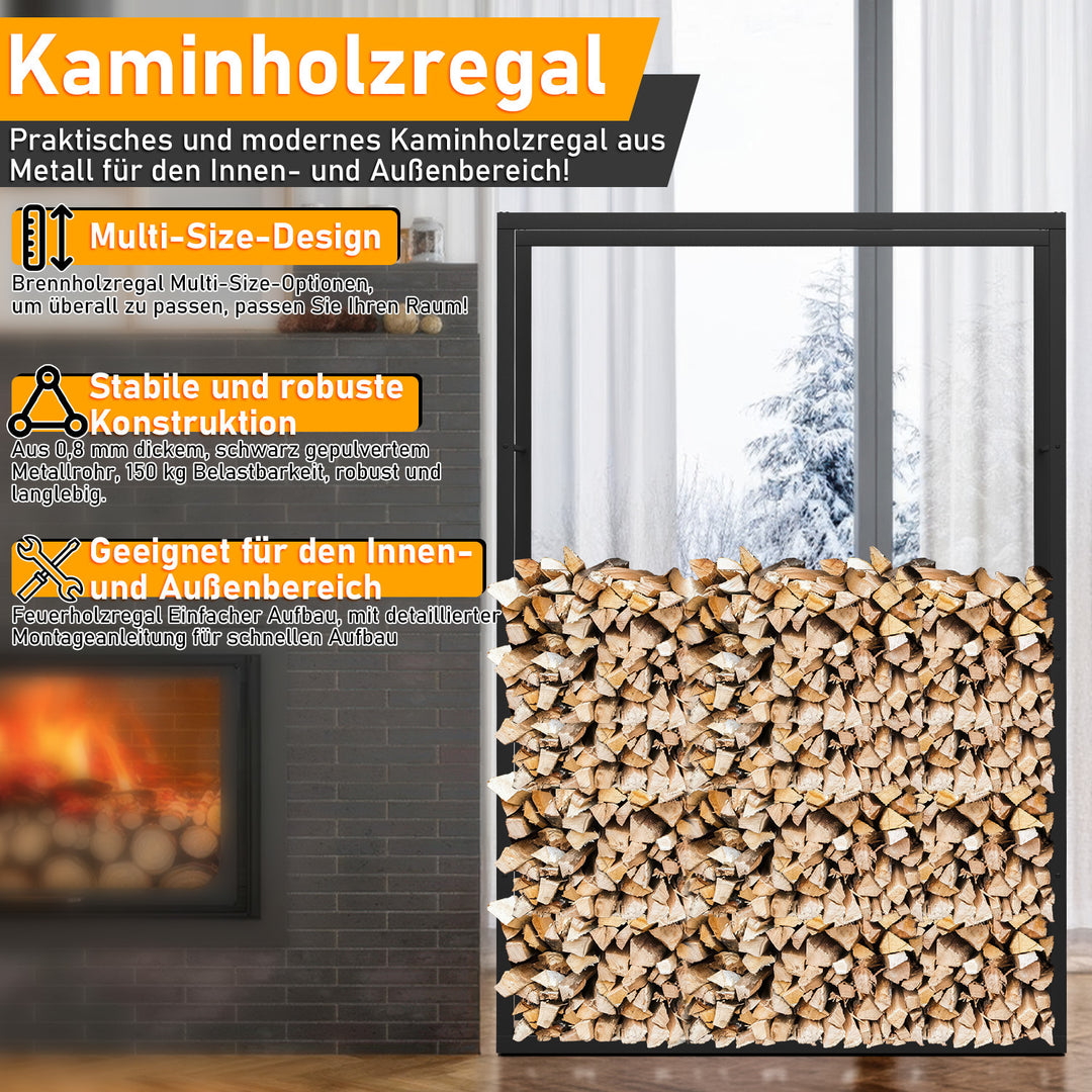 Sonnewelt Kaminholzregal Brennholzregal 8 Größen