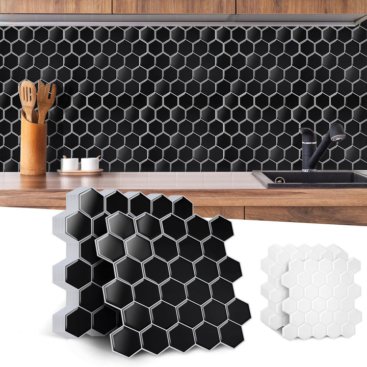 Sonnewelt Klebefliesen Selbstklebend 10er Set Hexagon