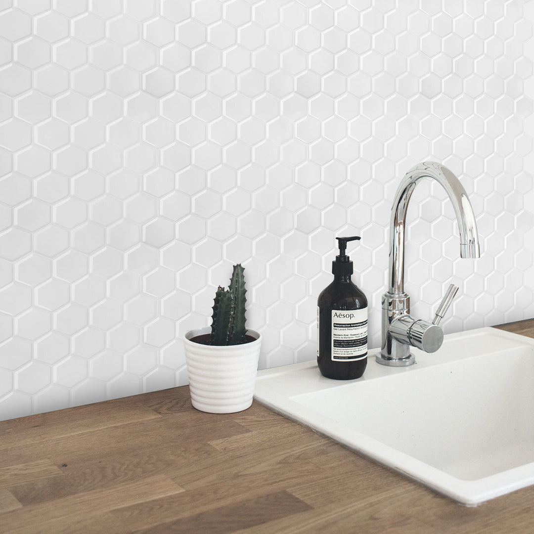 Sonnewelt Klebefliesen Selbstklebend 10er Set Hexagon
