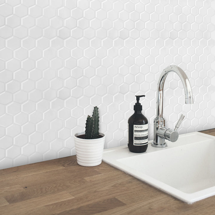 Sonnewelt Klebefliesen Selbstklebend 10er Set Hexagon