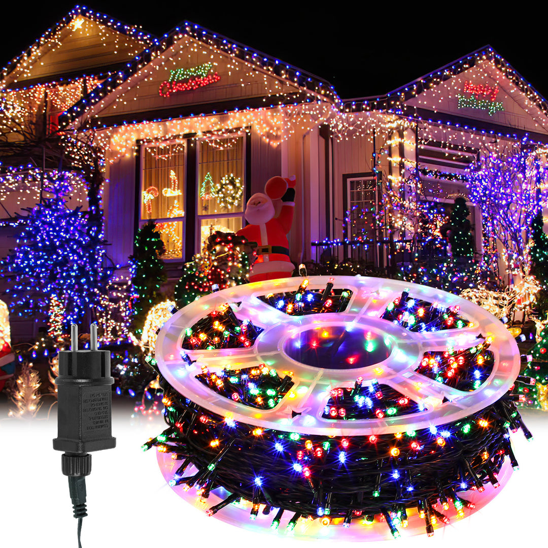 Sonnewelt LED Lichterkette Außen 50m/100m/200m Tintegrün Kabel