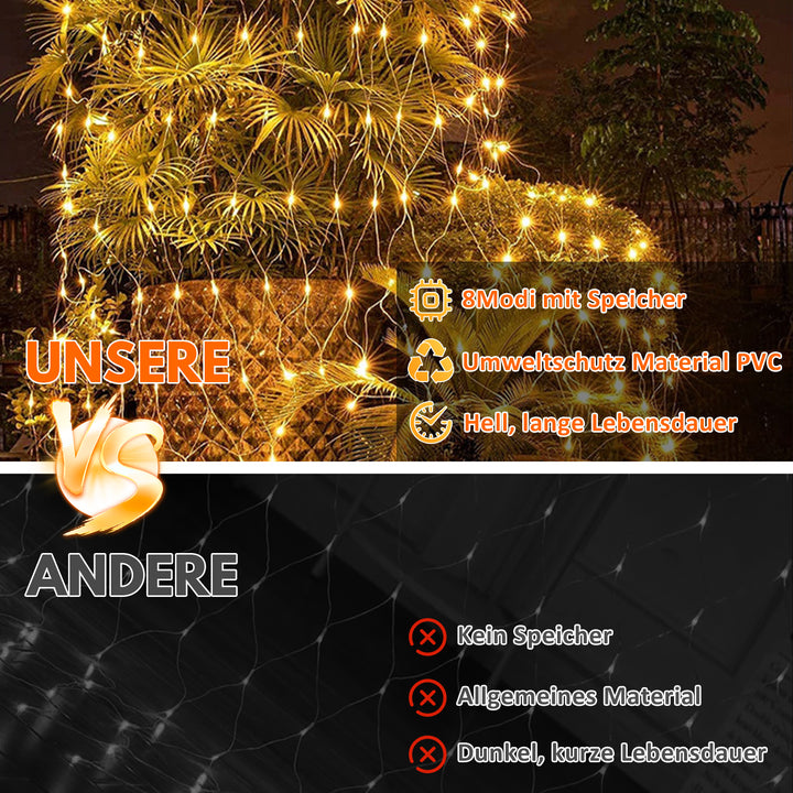 Sonnewelt LED Lichternetz Wasserdicht IP44
