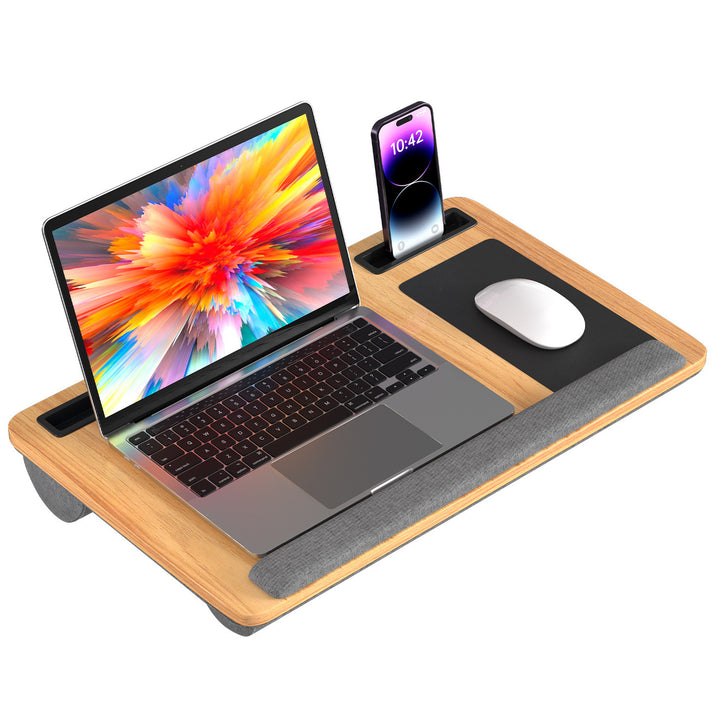 Sonnewelt Laptopkissen Laptoptisch mit Handgelenkauflage & Hepolsterter