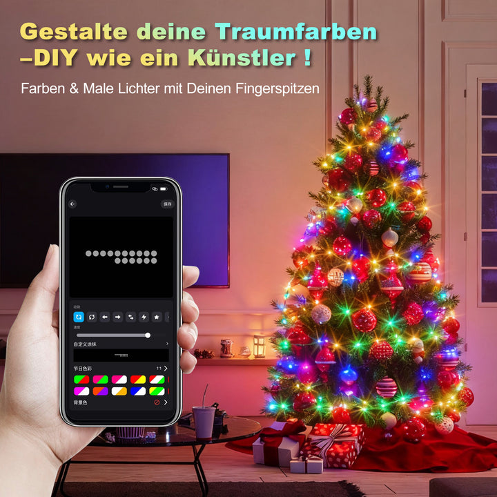 Sonnewelt Lichterkette RGBIC 20m/30m App Steuerung  & Fernbedienung
