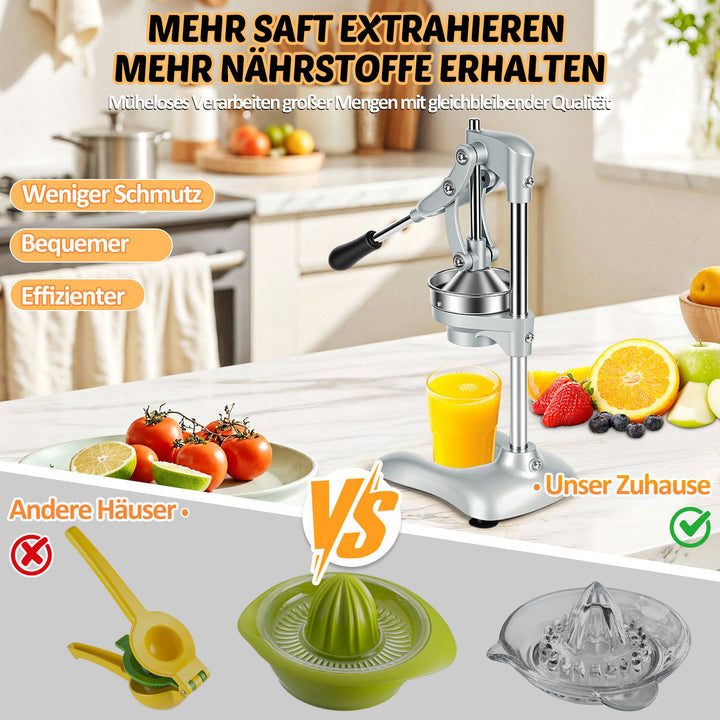 Sonnewelt Saftpresse Manuell Zitruspresse Edelstahl