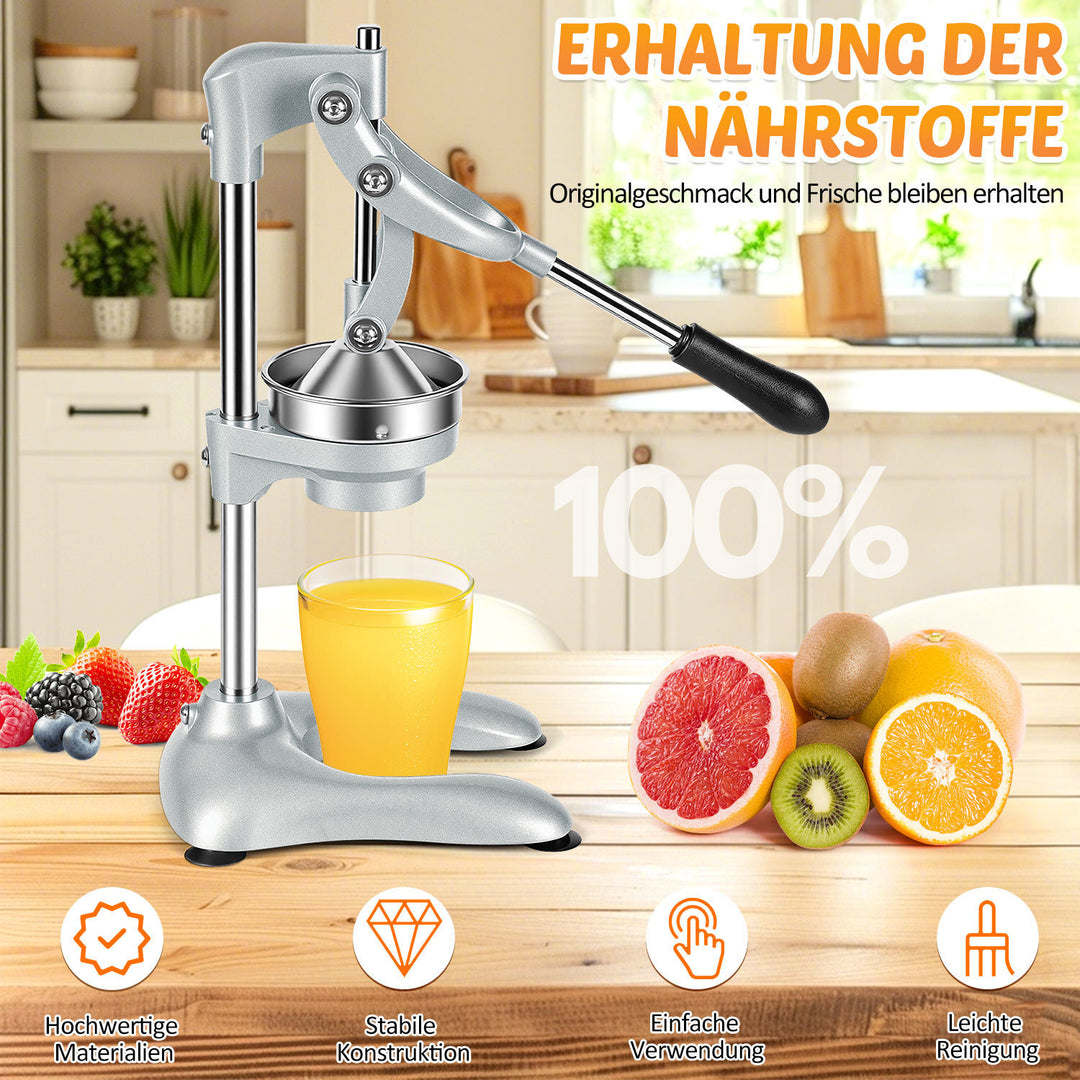 Sonnewelt Saftpresse Manuell Zitruspresse Edelstahl