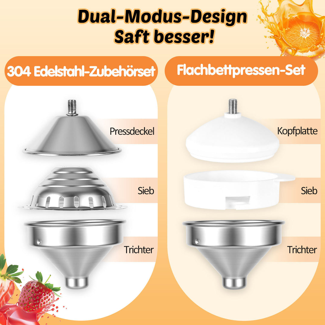 Sonnewelt Saftpresse Manuell Zitruspresse Edelstahl