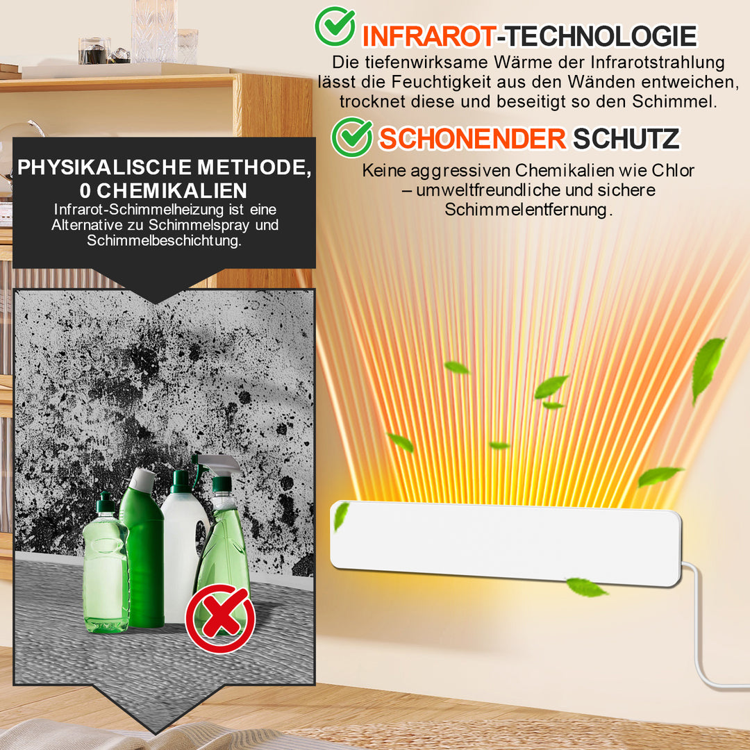 Sonnewelt Schimmelentferner Infrarot Heizung Anti-Schimmel