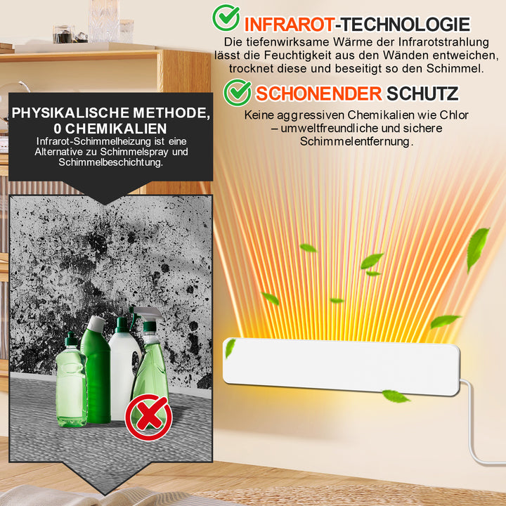 Sonnewelt Schimmelentferner Infrarot Heizung Anti-Schimmel