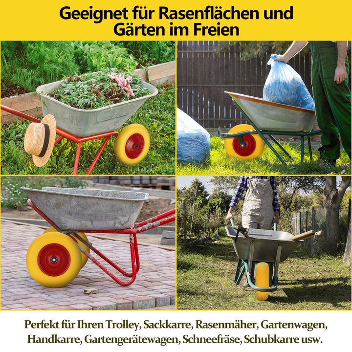 Sonnewelt Schubkarrenrad Vollgummi/Luftbereift 4.80 4.00-8