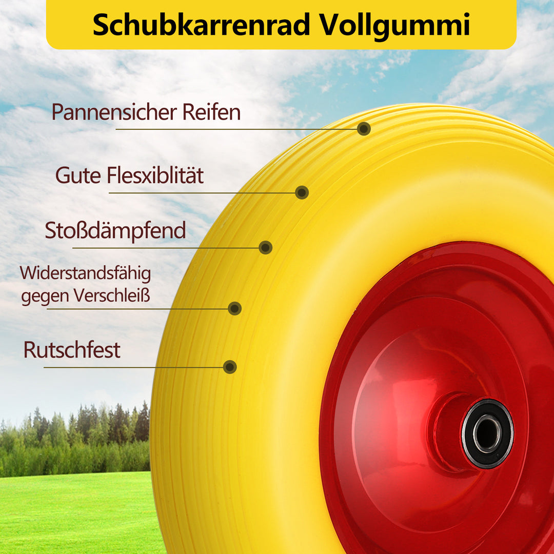 Sonnewelt Schubkarrenrad Vollgummi/Luftbereift 4.80 4.00-8