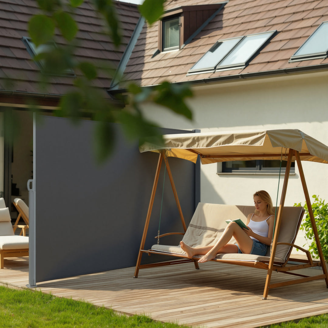 Sonnewelt Seitenmarkise Sichtschutz Ausziehbar 300cm