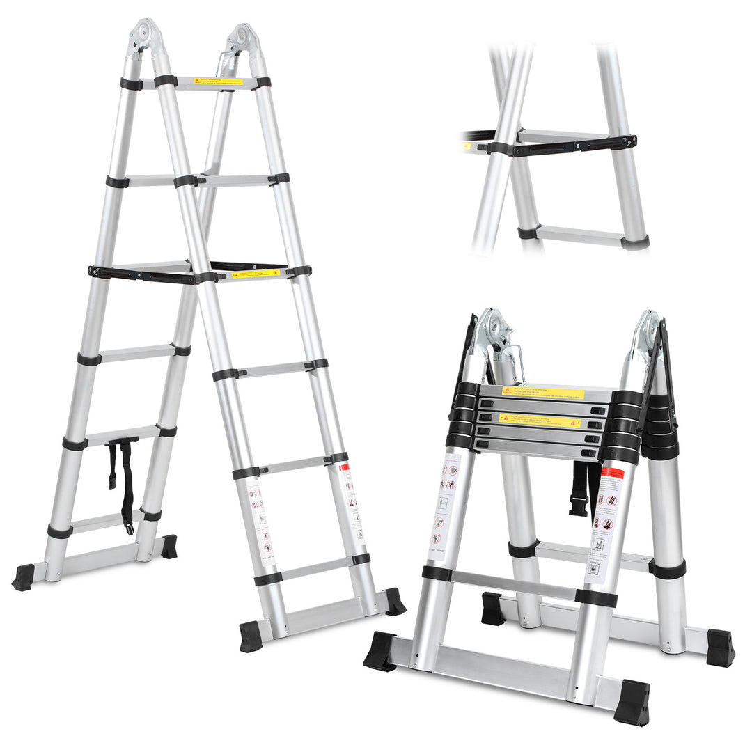 Sonnewelt 3.8m Teleskopleiter Aluminium Bis 150 kg Belastbarkeit