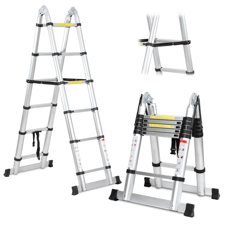 Sonnewelt 3.8m Teleskopleiter Aluminium Bis 150 kg Belastbarkeit