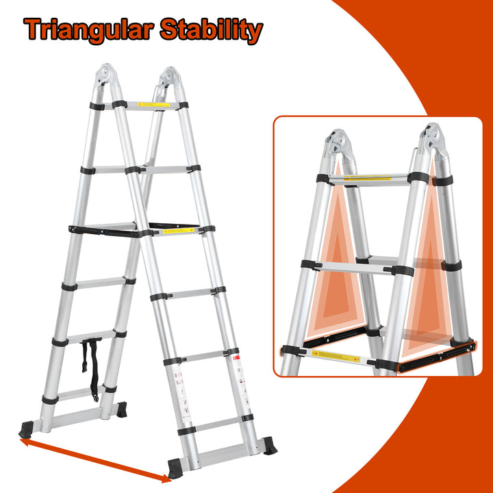 Sonnewelt 3.8m Teleskopleiter Aluminium Bis 150 kg Belastbarkeit