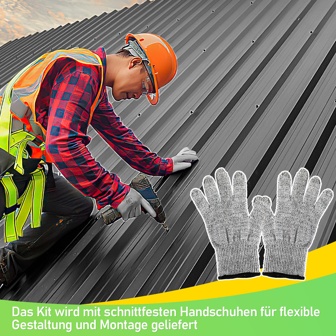 Sonnewelt Trapezblech Dachblech Verzinkt 129 x 46 cm 12X