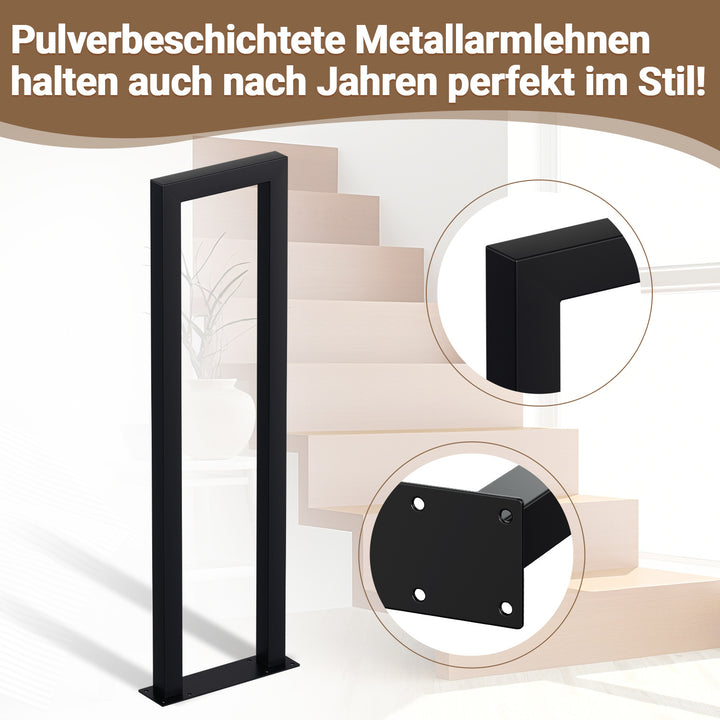 Sonnewelt Treppengeländer U-förmige Quadratisch Bodenmontage