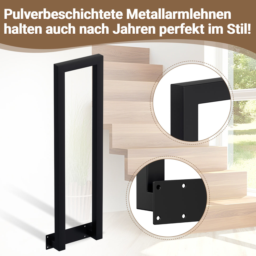 Sonnewelt Treppengeländer U-förmige Quadratisch Seitenmontage