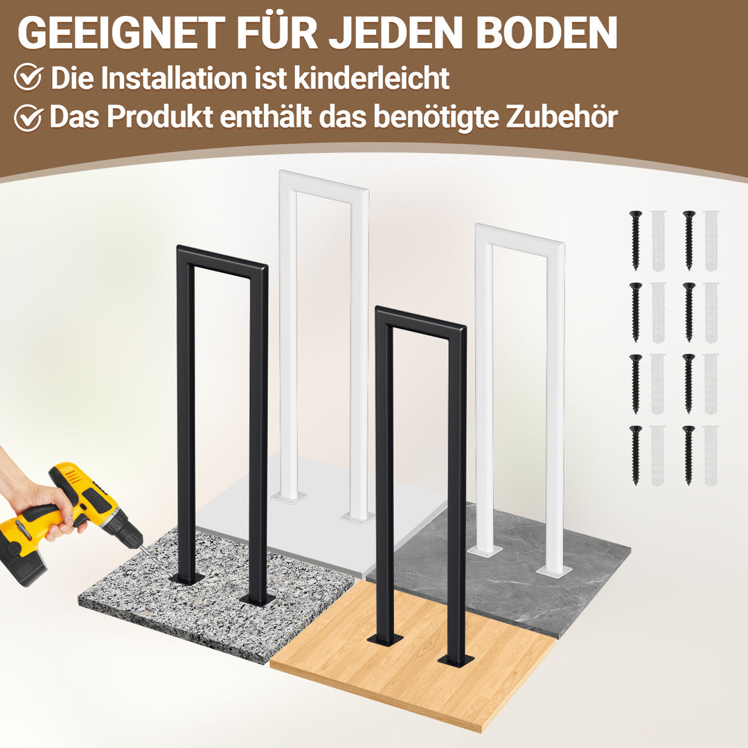 Sonnewelt Treppengeländer U-förmige Ellipsen Bodenmontage