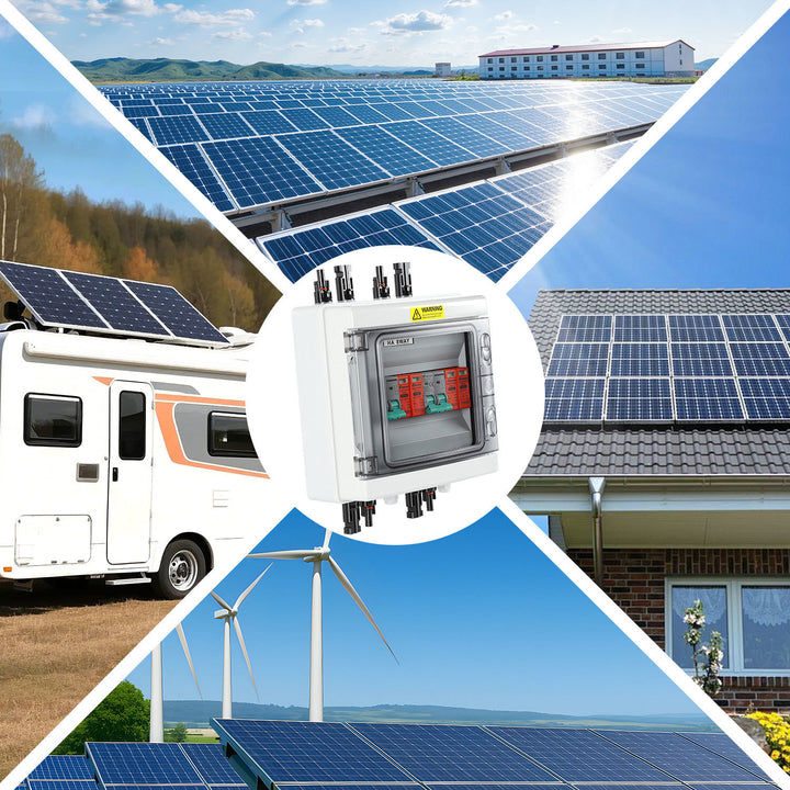 Sonnewelt Überspannungsschutz PV DC 1000V mit Blitzschutz Leitungsschutzschalter für Photovoltaik