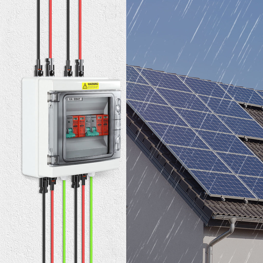 Sonnewelt Überspannungsschutz PV DC 1000V mit Blitzschutz Leitungsschutzschalter für Photovoltaik