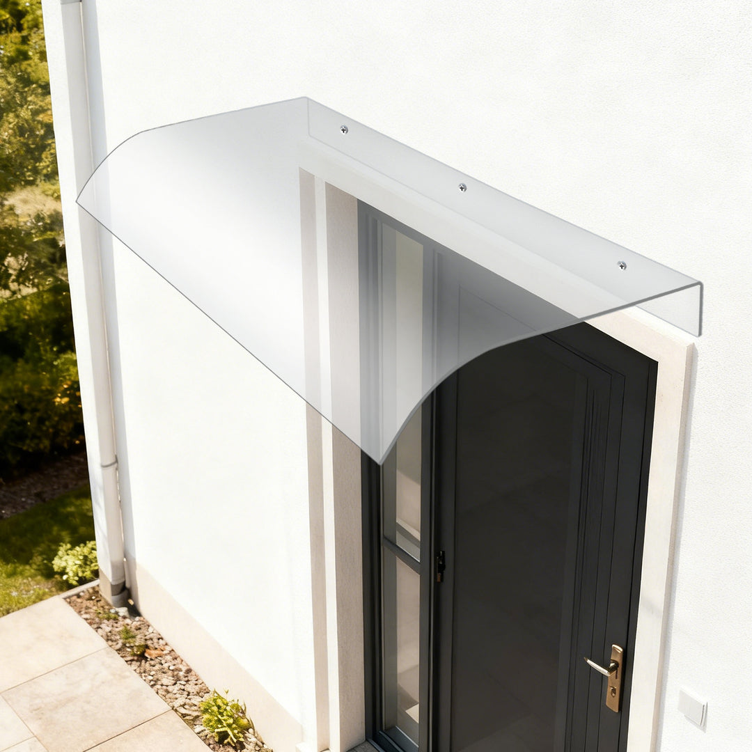 Sonnewelt Vordach für Haustür 40x80cm Unsichtbare Überdachung