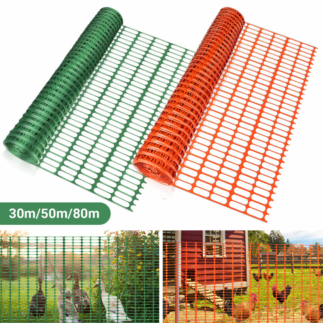 Sonnewelt Zaun Bauzaun Warnnetz Kunststoff 30m/50m/80m