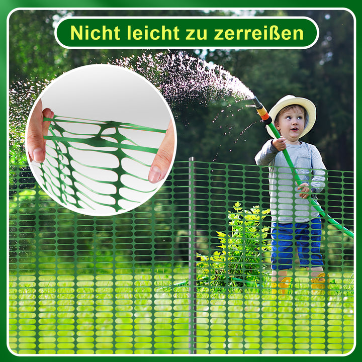 Sonnewelt Zaun Bauzaun Warnnetz Kunststoff 30m/50m/80m