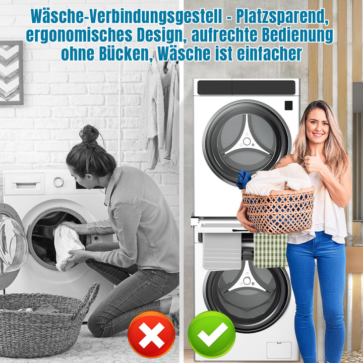 Sonnewelt Zwischenbaurahmen Waschmaschine Universal mit Ausziehbarer