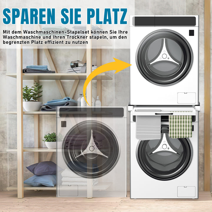 Sonnewelt Zwischenbaurahmen Waschmaschine Universal mit Ausziehbarer