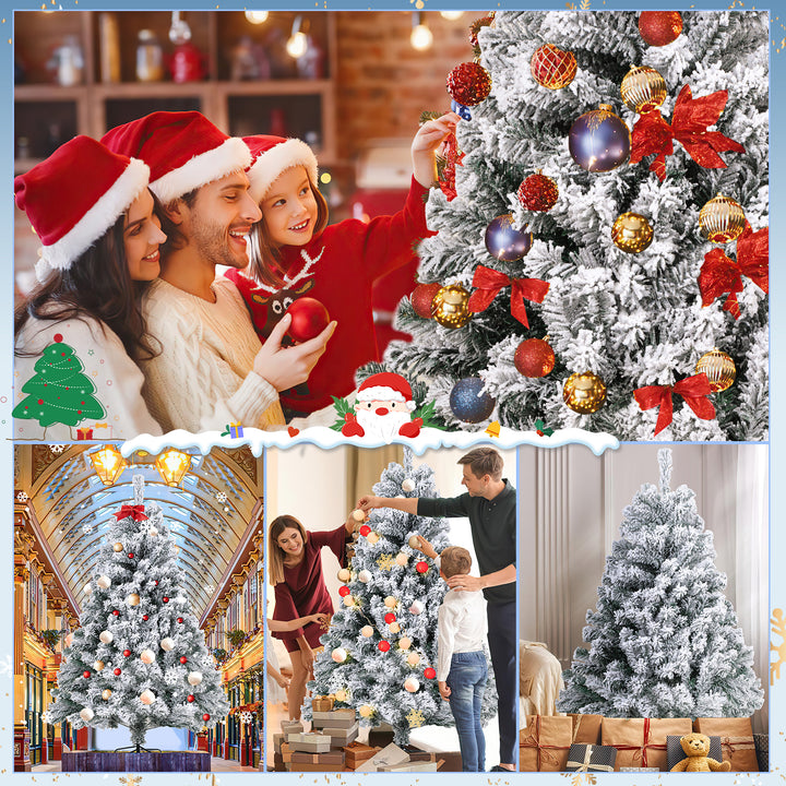 Sonnewelt Weihnachtsbaum Künstlich mit Schnee