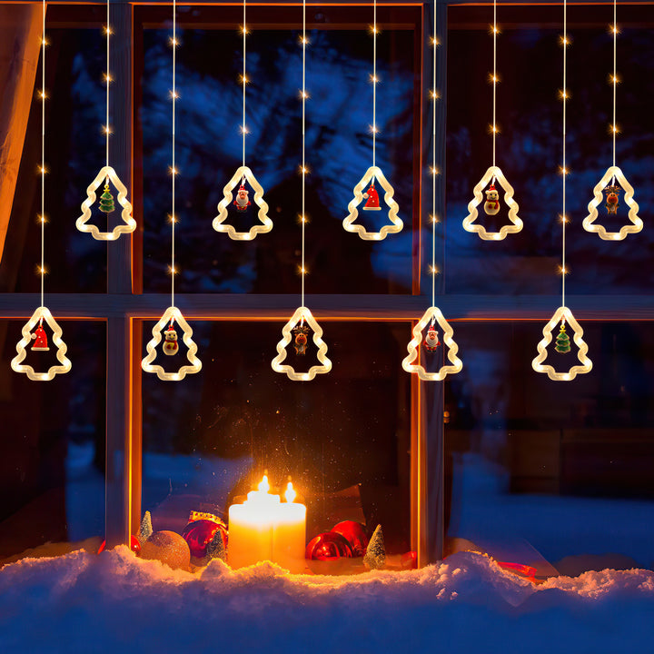 Sonnewelt LED Weihnachtsbeleuchtung Lichtervorhang 3M