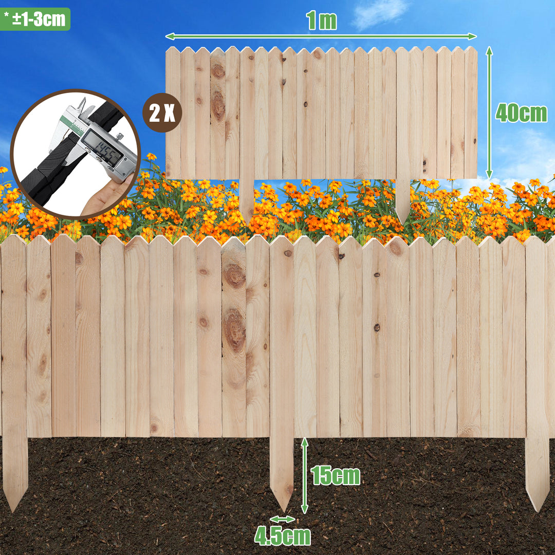 Sonnewelt Rasenkante Beeteinfassung Gartenzaun Holz