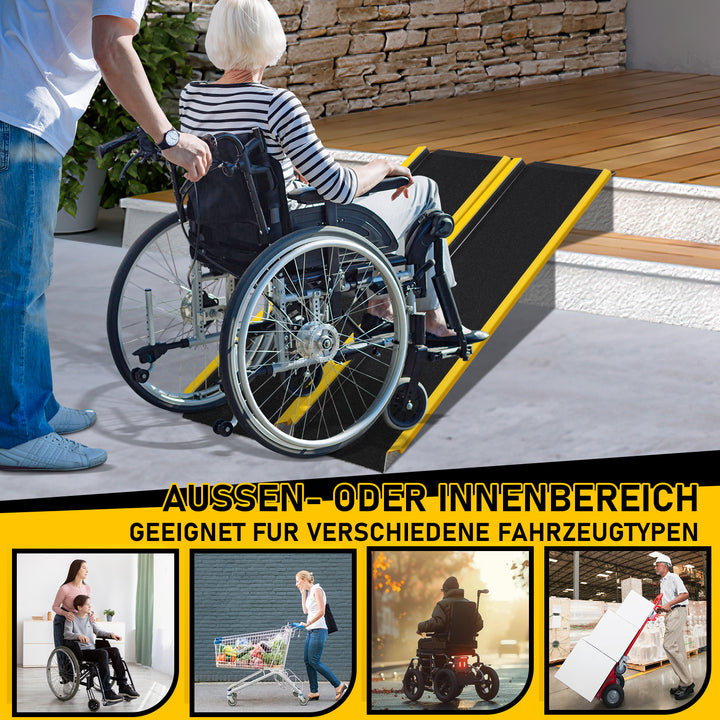 Sonnewelt Auffahrrampe Aluminium Auto Laderampe 2X