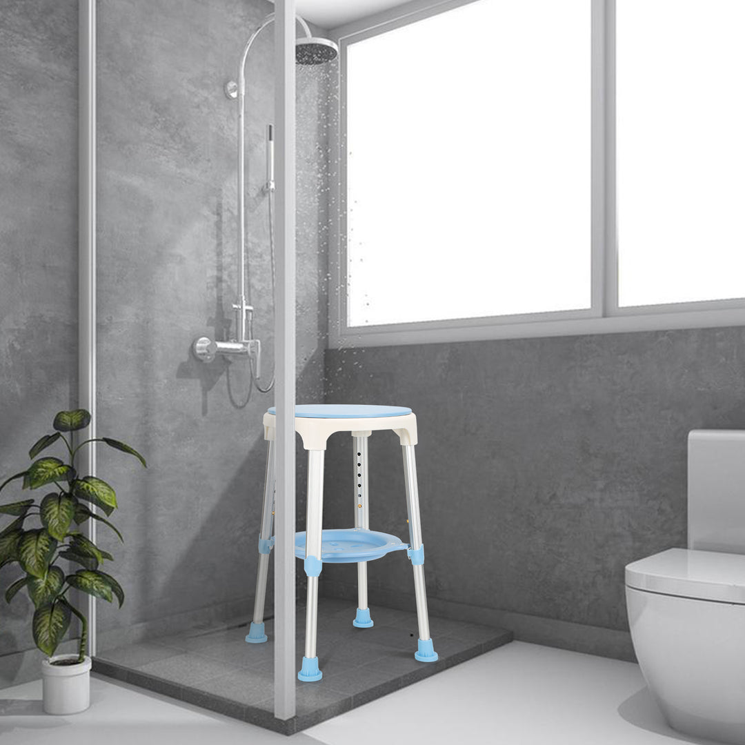 Sonnewelt Duschhocker 360°Drehbarer mit Paletten