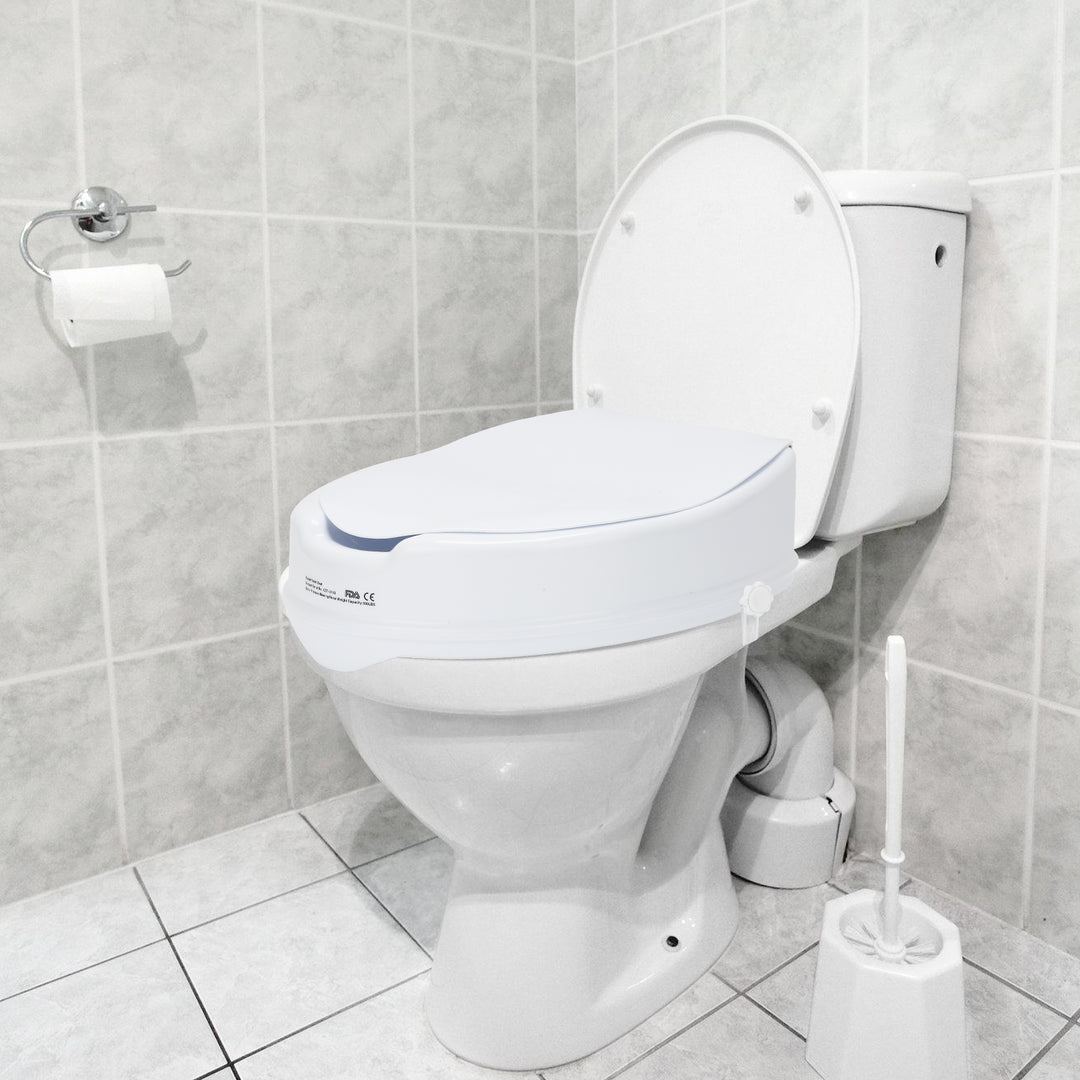 Sonnewelt Toilettensitzerhöhung 10 cm mit Deckel