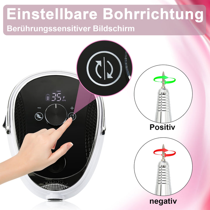 Sonnewelt Elektrische Nagelfräser Pediküre  35000 U/min