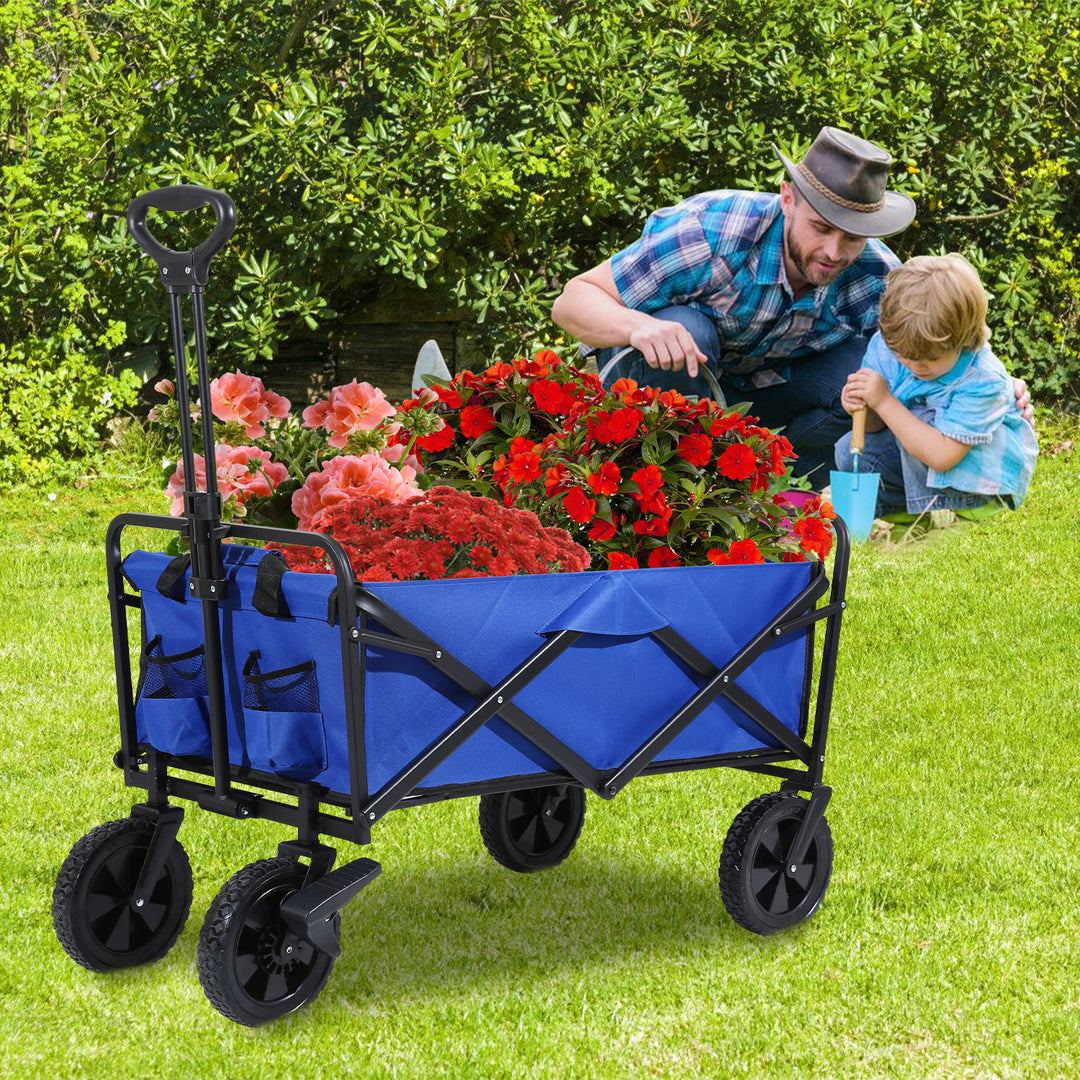 Sonnewelt Bollerwagen faltbar Transportwagen 100kg Belastbarkeit