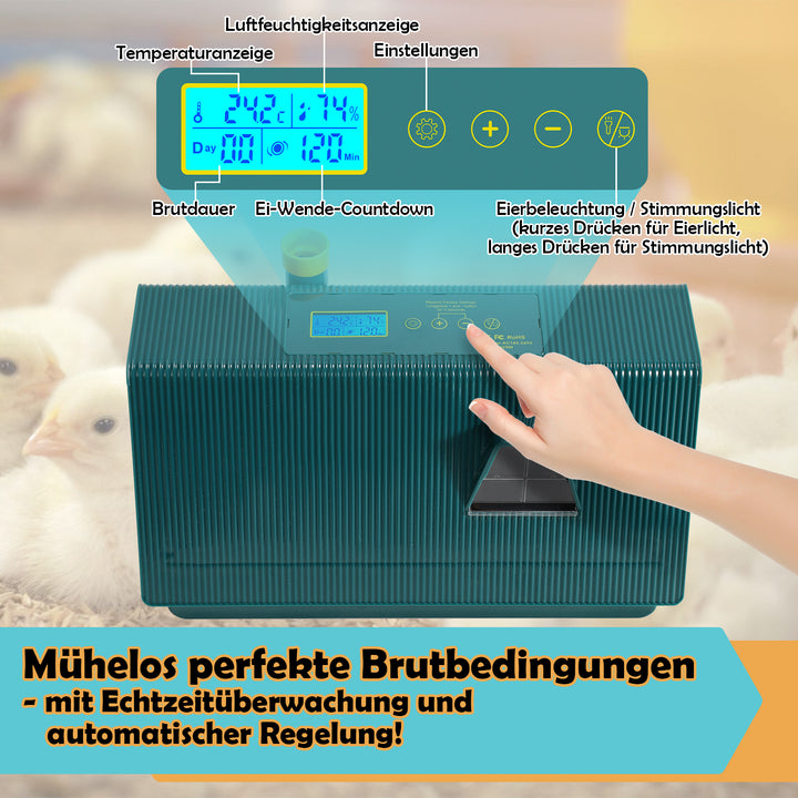 Sonnewelt Brutmaschine Inkubator automatik fur 10 Hühnereier