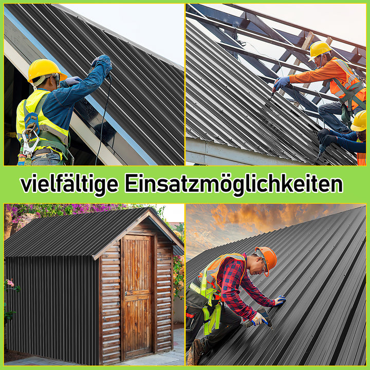 Sonnewelt Trapezblech Dachblech Verzinkt 129 x 46 cm 12X