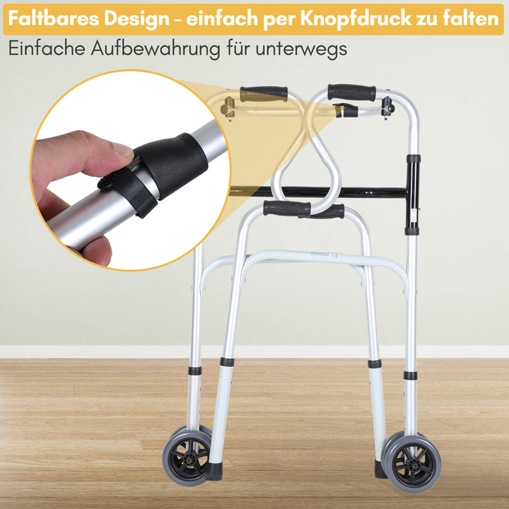 Sonnewelt Gehhilfe Leicht Rollator aus Aluminium bis 180 kg