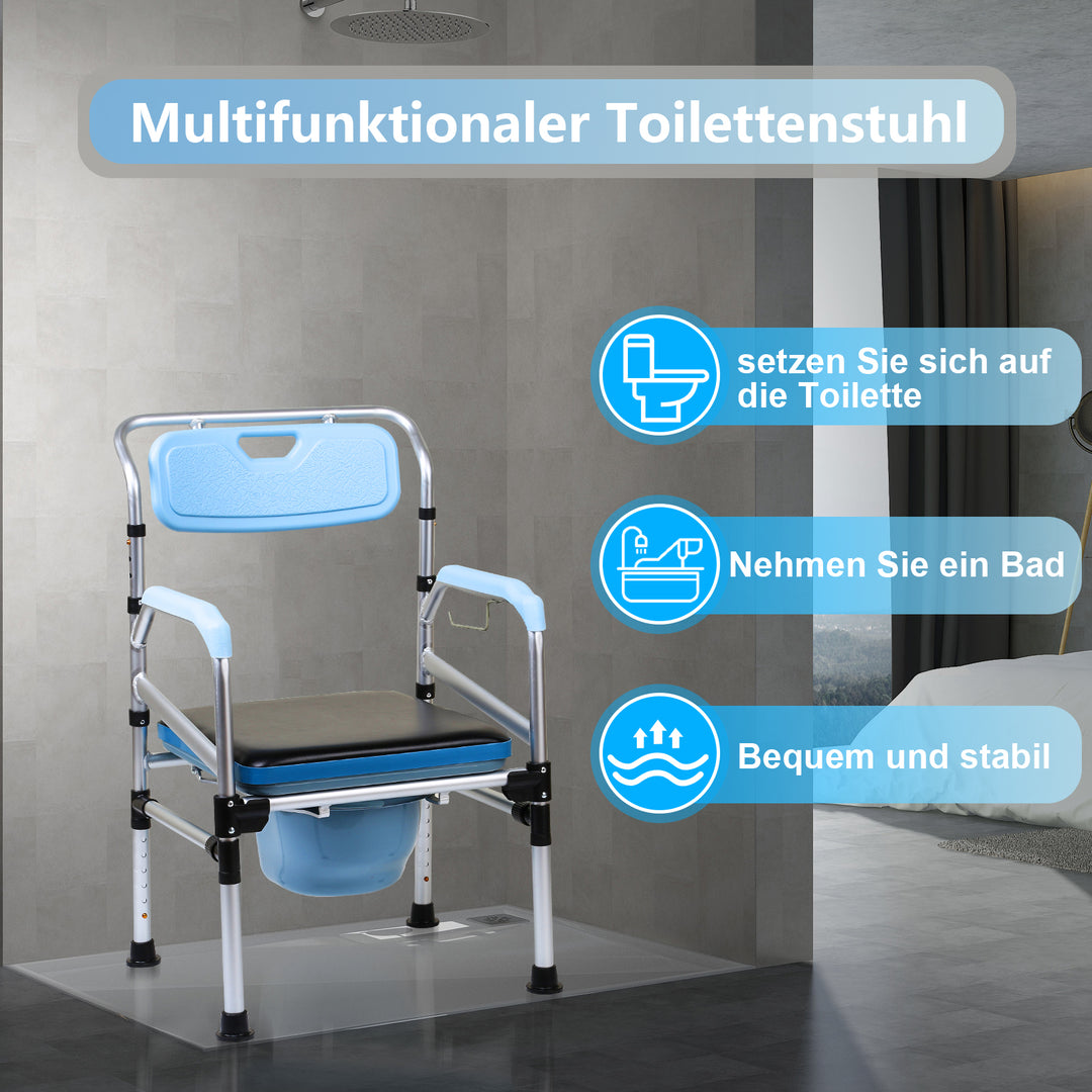 Sonnewelt Toilettenstuhl Höhenverstellbar inkl. WC-Stuhl