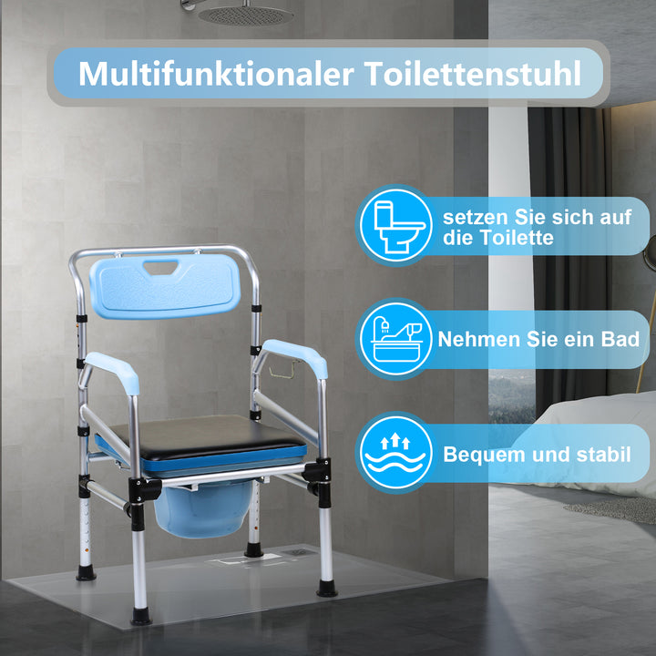 Sonnewelt Toilettenstuhl Höhenverstellbar inkl. WC-Stuhl