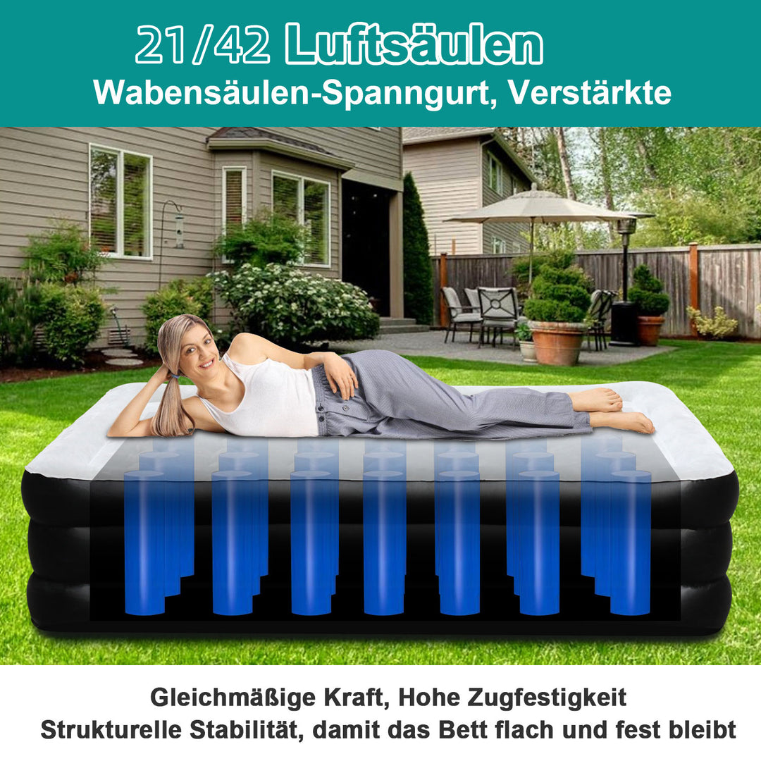 Sonnewelt Aufblasbare Matratze Luftmatratze Einzel/Doppel
