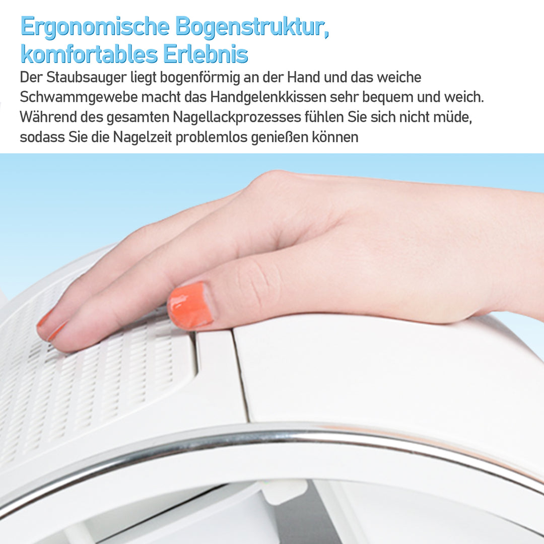 Sonnewelt Nagelstaubabsauger mit 3 Lüfter und 2 Staub