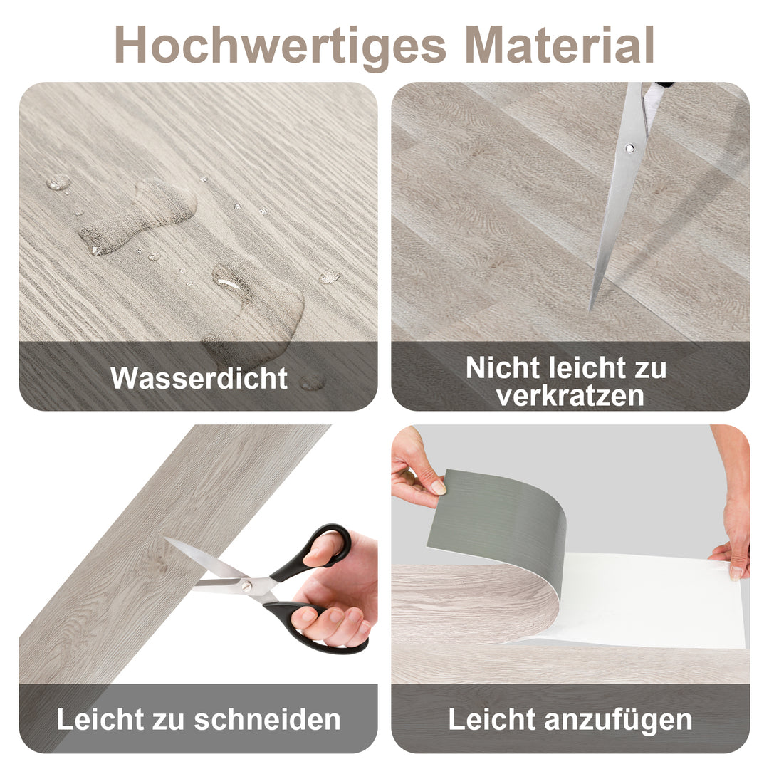 Sonnewelt PVC Bodenbelag Selbstklebend Vinylboden 1.5mm Dicke