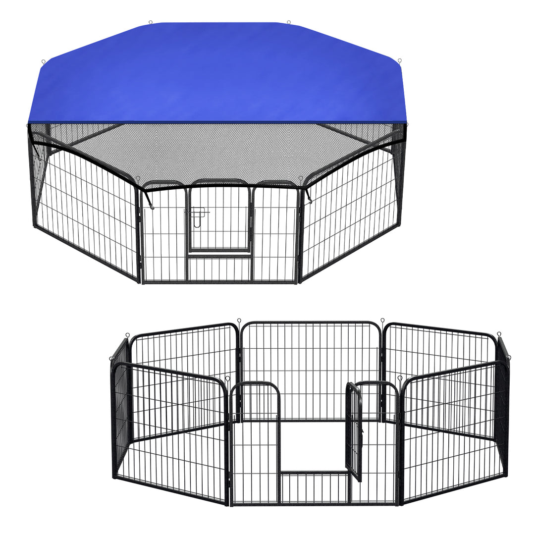 Sonnewelt Welpenlaufstall 8-teilig 60cm hoch Faltbar