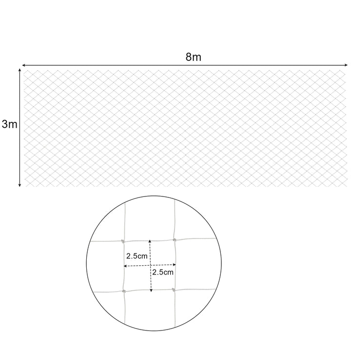 Sonnewelt Katzennetz Balkonnetz Sicherheitsnetz 3x8m
